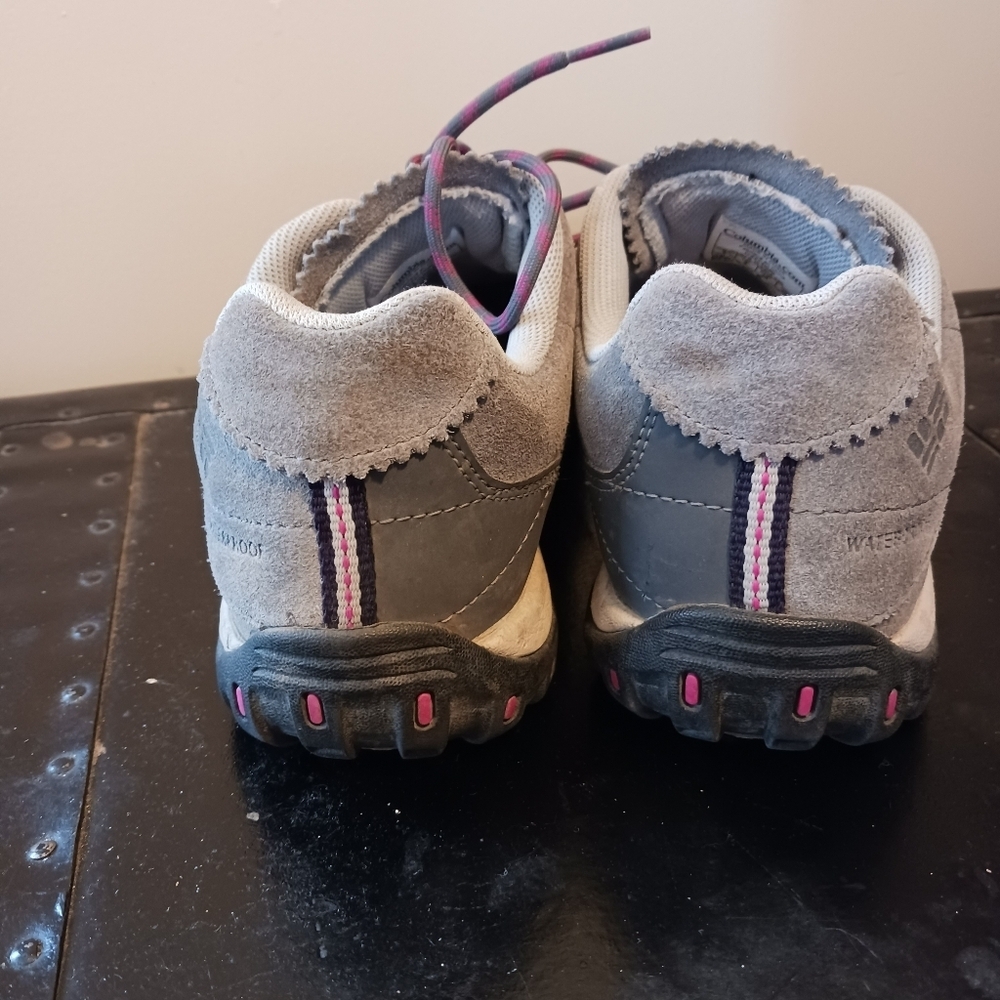 Columbia Women's Sz 8 Culvert Omni Tech Waterproof Hiking Shoes Purple/ Gray - Picture 6 of 8